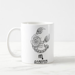 Taza De Café Signo Zodiaco elegante Café Mug