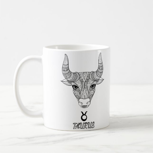 Taza De Café Signo Zodiaco elegante Café Mug (Izquierda)
