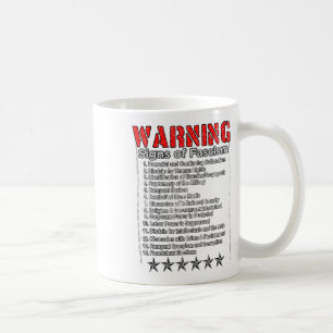Taza De Café Signos De Aviso De Fascismo Contra Trump Se Oponen