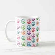 Signos de paz groovy estilo acuarela hippie amor
