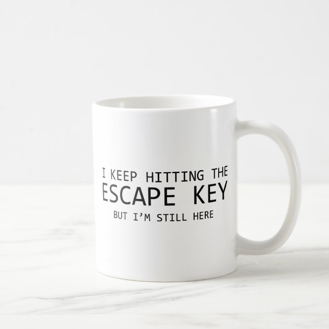 Taza De Café Sigo Golpeando La Llave De Escape Pero Todavía Est (Derecha)