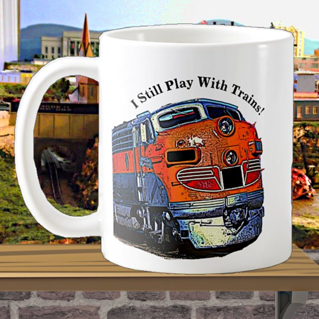Taza De Café Sigo Jugando Con La Locomotora Diesel F7 (Subido por el creador)