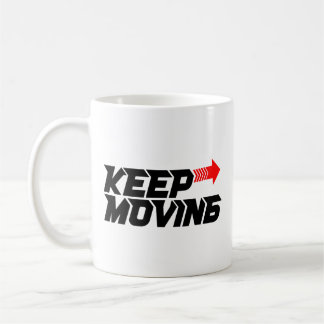 Taza De Café Sigue Adelante – Diseño de Cita Motivacional en Ro