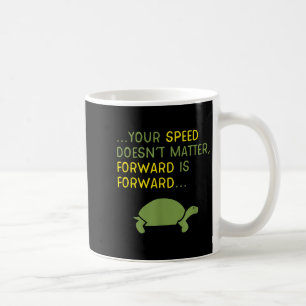 Taza De Café Sigue Adelante Tortuga - Mensaje Motivacional Posi