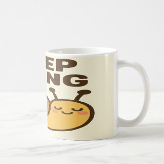 Taza De Café Sigue andando desenfadado - Diseño motivacional.