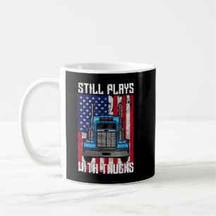 Taza De Café Sigue Jugando Con Camiones Semi Truck Mechank