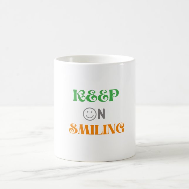 Taza De Café Sigue Sonriendo (Centro)