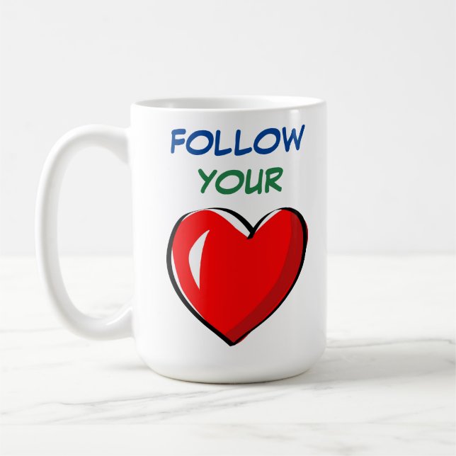 TAZA DE CAFÉ SIGUE TU CORAZÓN (Izquierda)