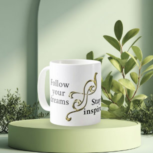 Taza De Café Sigue tus sueños - Pulsera Inspiradora para Da
