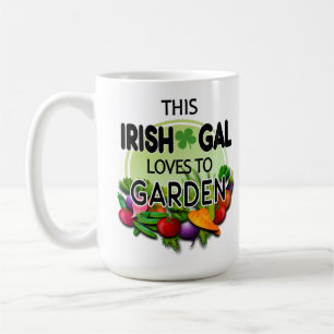 Taza De Café Silenciar Este Gal Irlandés Ama A La Verdura De Lo