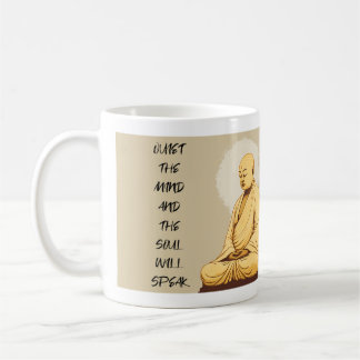 Taza De Café Silenciar la mente y el alma hablará el MONK T-Shi