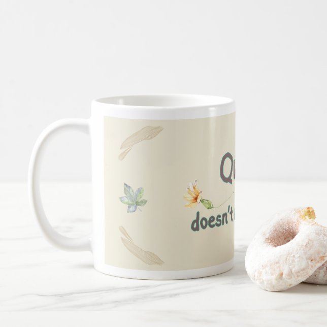 Taza De Café Silencio no significa débil cerámica clásica (Con donut)