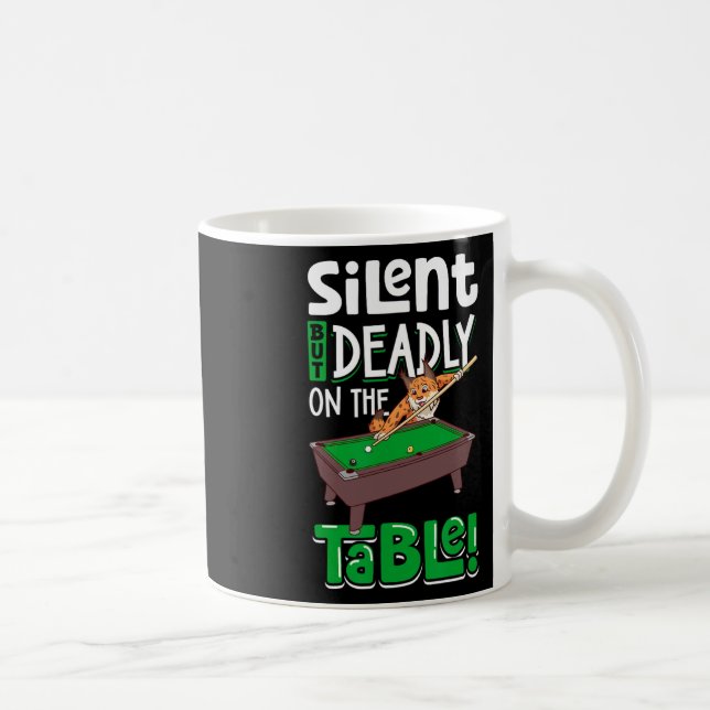 Taza De Café Silencio pero mortal - Billiards Lynx (Derecha)