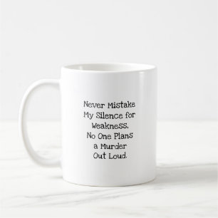 Taza De Café Silencio por debilidad compañero de trabajo divert