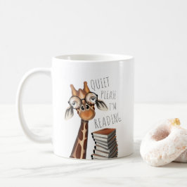 Taza De Café Silencio, por favor estoy leyendo - Giraffe Mug