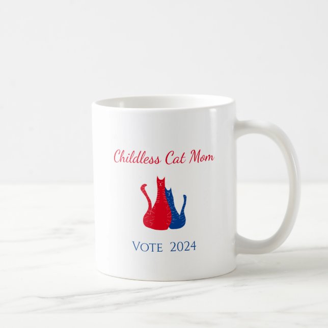 Taza De Café Silenciosa Mamá Gato Tocó Elecciones Presidenciale (Derecha)