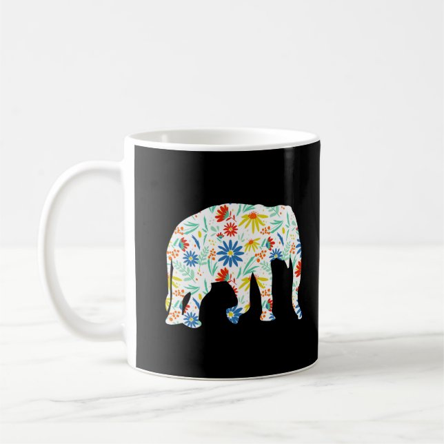 Taza De Café Silhouette Cute Safari (Izquierda)