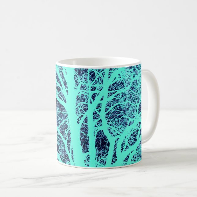 Taza De Café Silhouette de árbol (Anverso derecho)