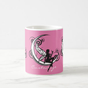 Taza De Café Silhouette de hadas lunares Thunder_Cove