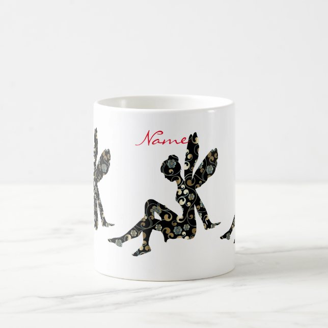 Taza De Café Silhouette de hadas Thunder_Cove (Centro)