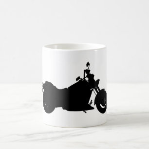 Taza De Café Silhouette de motocicleta
