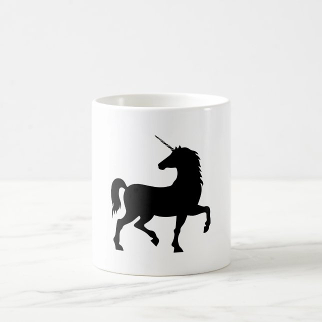 Taza De Café Silhouette de Unicorn (Centro)