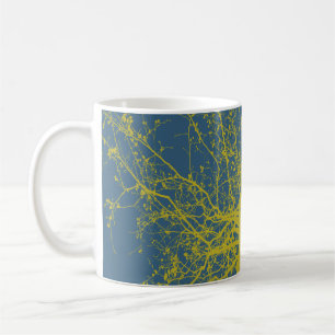 Taza De Café Silhouette del árbol de otoño