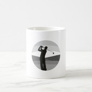 Taza De Café Silhouette Golf