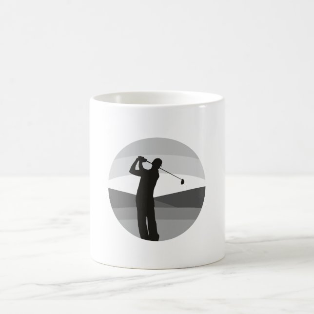 Taza De Café Silhouette Golf (Centro)