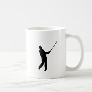 Taza De Café Silhouette Golfer