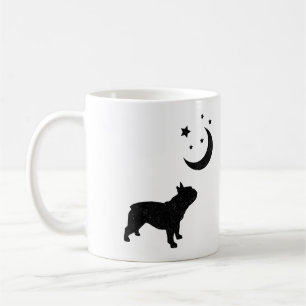 Taza De Café Silhouette negra de Bulldog francés