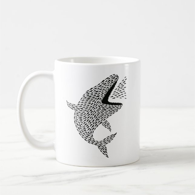 Taza De Café Silhouette Orca (Izquierda)
