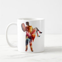 Silhouette Romántica Love Explosion Mug - Vibrante