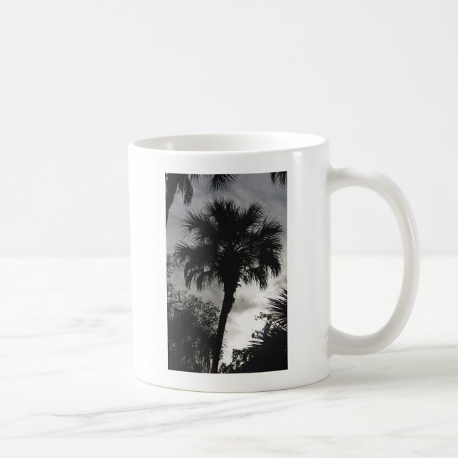 Taza De Café Silhouette tropical (Derecha)