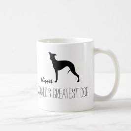 Taza De Café Silhouette Whippet | El mayor Personalizado de per