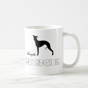 Taza De Café Silhouette Whippet El mayor Personalizado de per