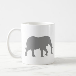 Taza De Café Silhouettes para elefantes africanos   Animales sa
