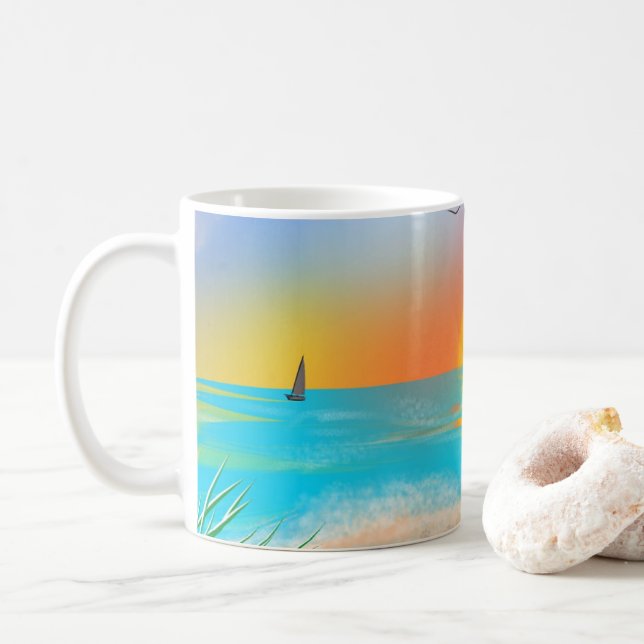 Taza De Café Silicato Tropical (Con donut)