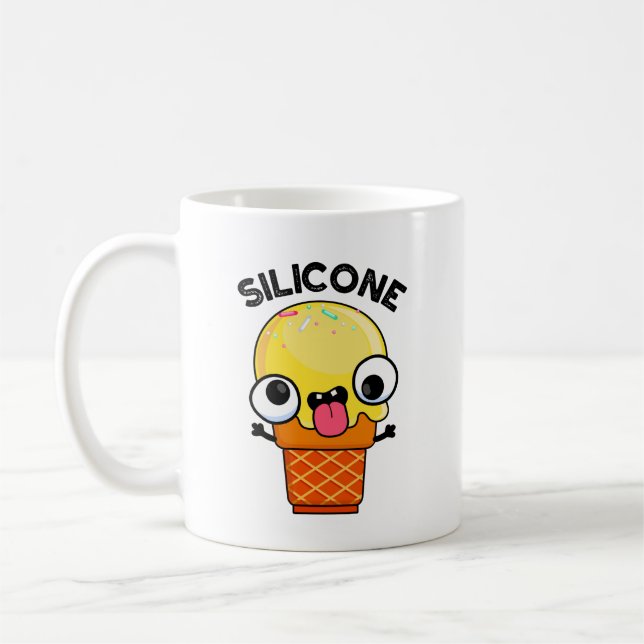 Taza De Café Silicone Funny Ice Cream Cone Pun (Izquierda)