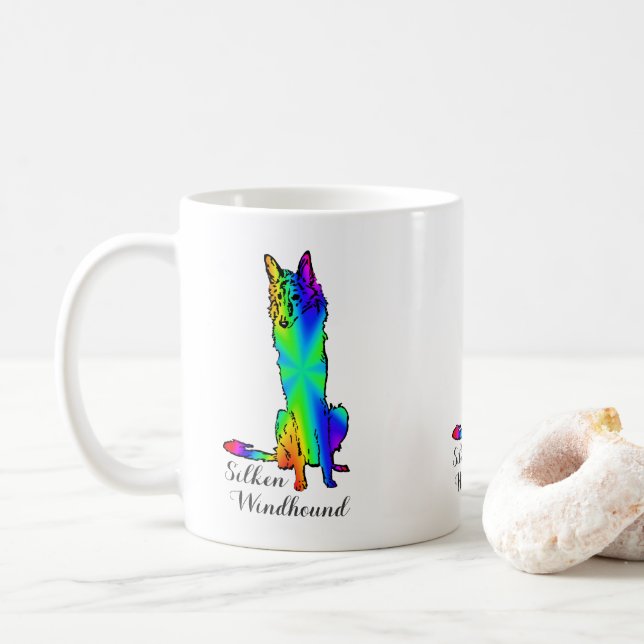 Taza De Café Silken Windhound Mug (Con donut)