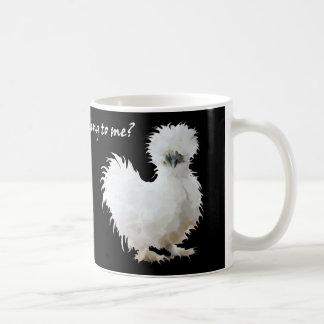 Taza De Café Silkie tonto con actitud