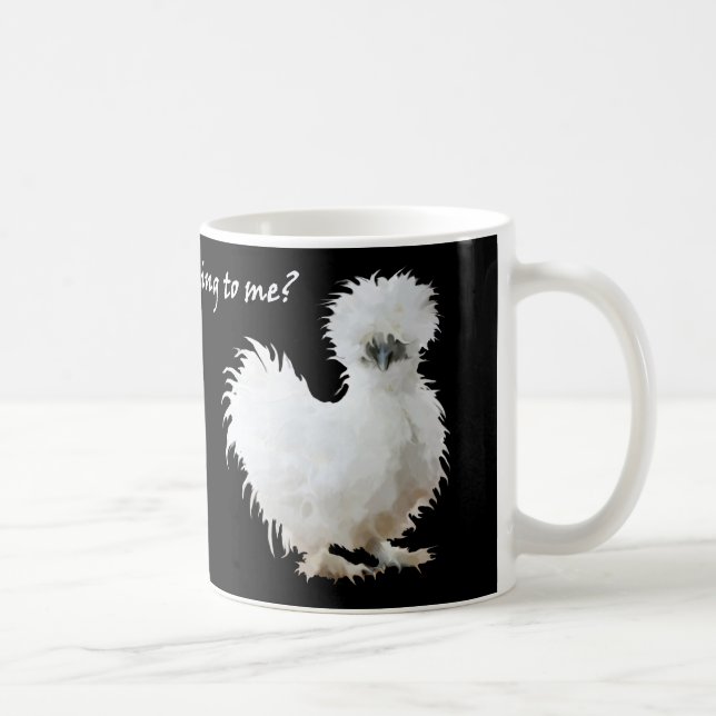 Taza De Café Silkie tonto con actitud (Derecha)