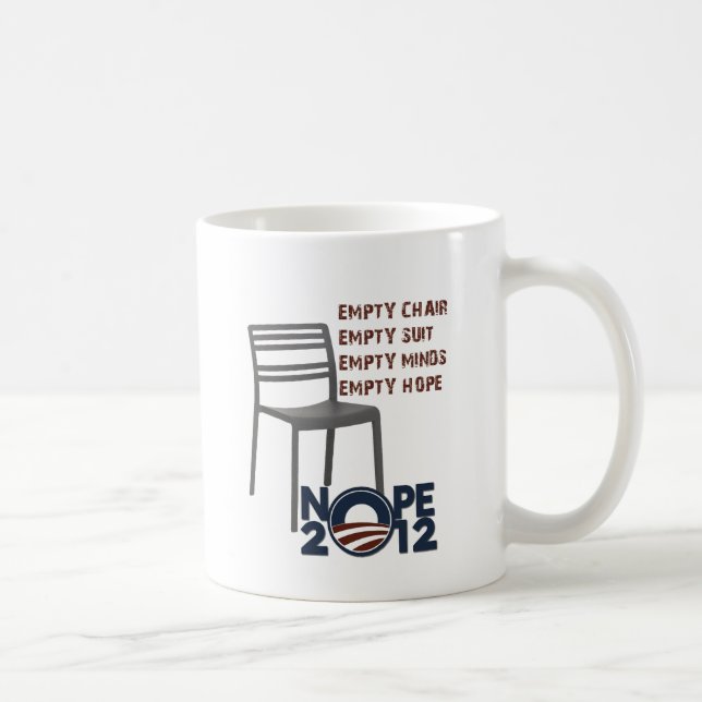 Taza De Café Silla vacía, Obama vacío (Derecha)