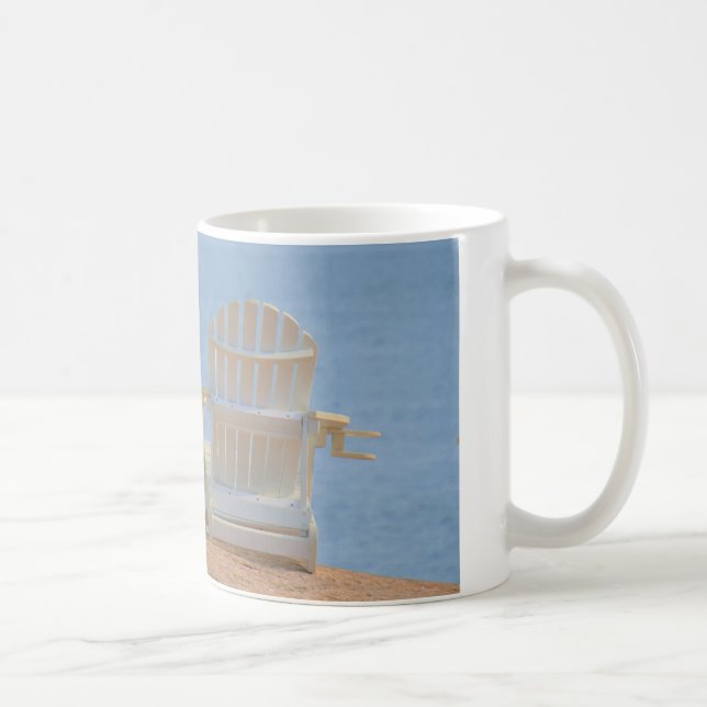 Taza De Café Sillas de Adirondack de las islas del dedal (Derecha)