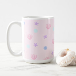 Taza De Café Sillas y perlas pasteles en rosa