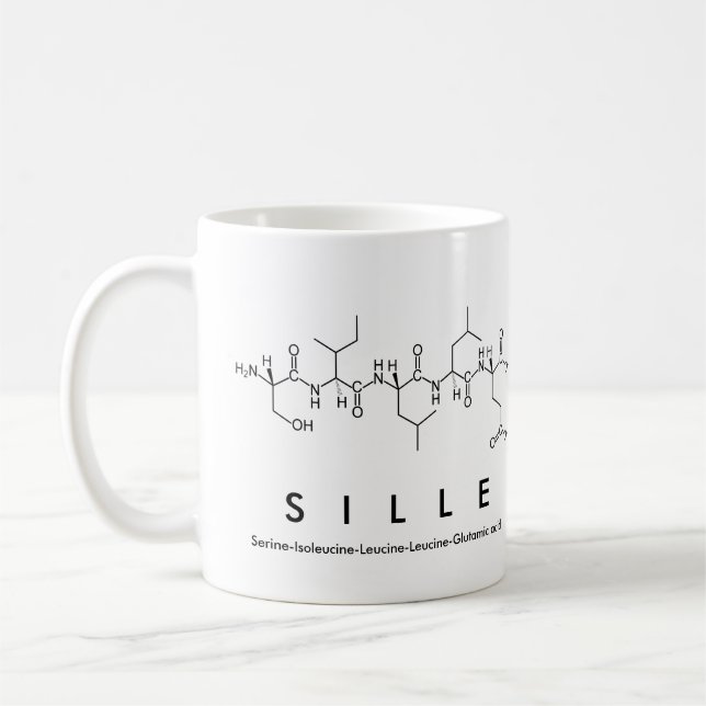 Taza De Café Sille peptide nombre mug (Izquierda)