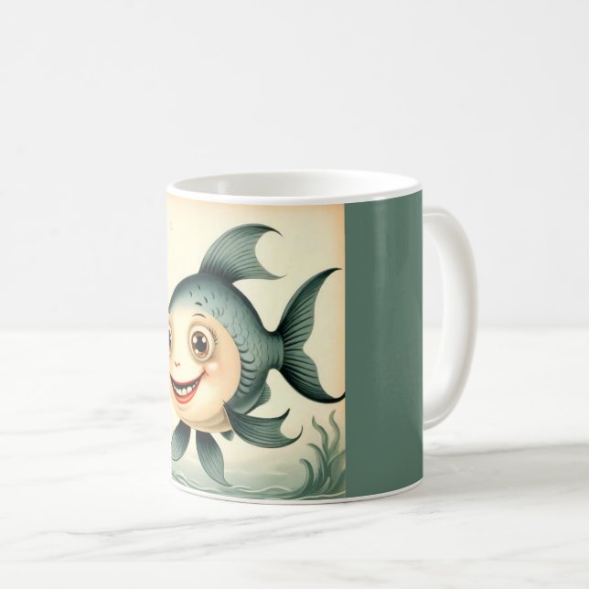 Taza De Café Silly Funny Fish Coffee Mug (Anverso derecho)