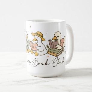 Taza De Café Silly Goose Book Club Reading