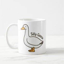 Taza De Café Silly Goose Funny Cartoon Goose