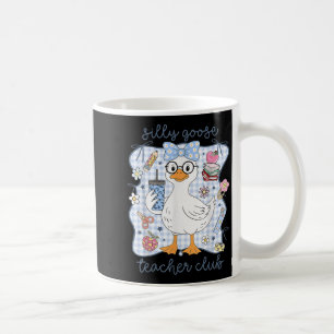 Taza De Café Silly Goose Teacher Club De Vuelta A La Escuela Fu
